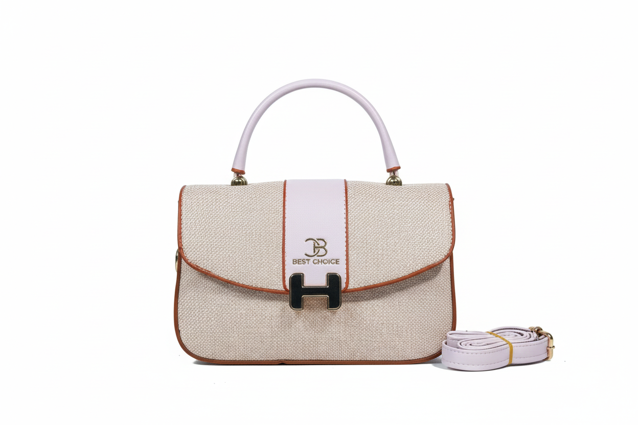 Tweed Crossbody Bag White Background 1