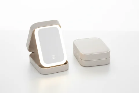 Beige LED Makeup Mirror