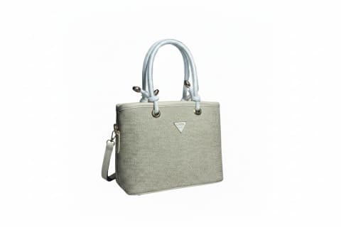 Elegant Beige Women’s Handbag with Detachable Shoulder Strap
