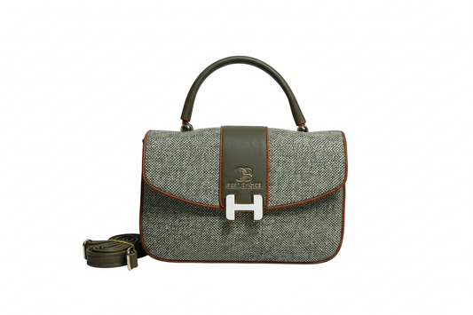 Tweed Crossbody Bag White Background 2